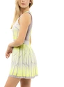 Abito da donna Lucky in Love  Pleat Wave Dress Neon Yellow