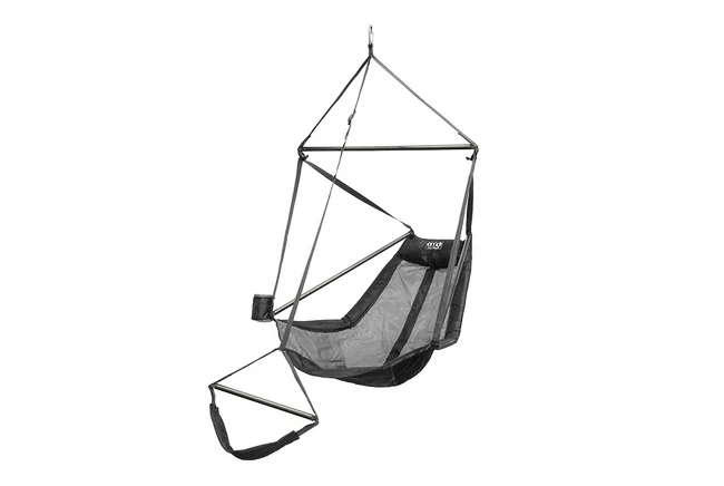 Amaca Eno Lounger Hanging Chair Grey Charcoal