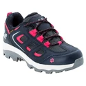 Baba kültéri cipő Jack Wolfskin  Vojo Texapore Low Dark Blue / Pink