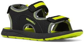 Baba kültéri cipő Merrell Panther Sandal 3.0 Black/Hi Viz