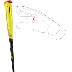 Bastoncini da trail running Leki  Evotrail FX.One TA, black-neonyellow-dark anthracite 125 cm