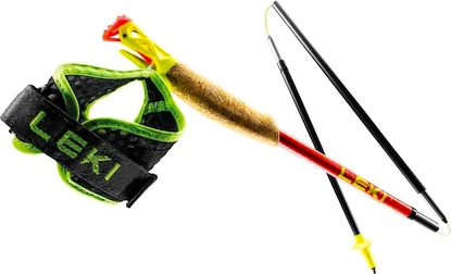 Bastoncini da trail running Leki  Ultratrail FX.One Superlite, bright red-neonyellow-naturalcarbon 110 cm