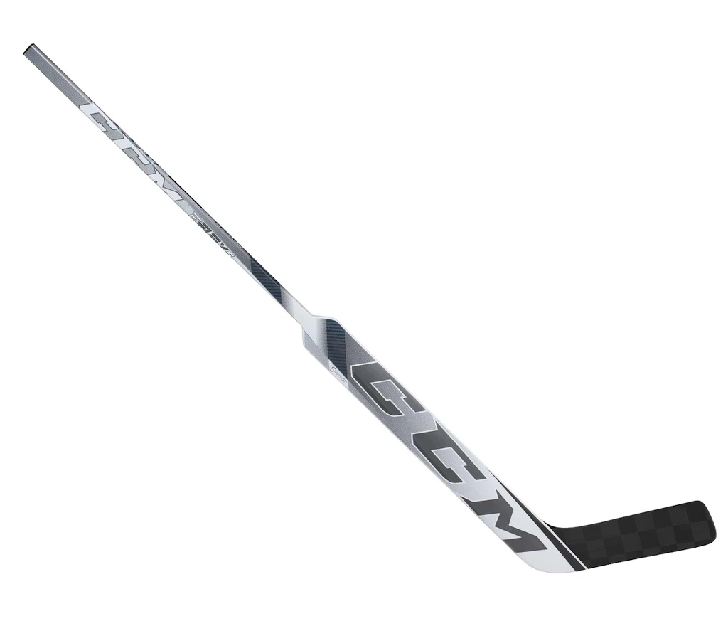 Bastone da portiere di hockey in materiale composito CCM Eflex 5 PROLITE White/Grey Senior
