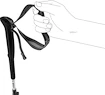 Bastoni da trekking Leki  Skytera FX Carbon SL, white-black-orange, 110 - 130 cm
