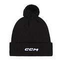 Berretto CCM  Team Pom Knit Black