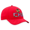 Berretto da uomo Fanatics  Authentic Pro Locker Room Structured Adjustable Cap NHL Chicago Blackhawks