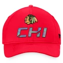 Berretto da uomo Fanatics  Authentic Pro Locker Room Structured Adjustable Cap NHL Chicago Blackhawks