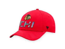 Berretto da uomo Fanatics Authentic Pro Locker Room Structured Adjustable Cap NHL Chicago Blackhawks