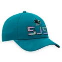 Berretto da uomo Fanatics  Authentic Pro Locker Room Structured Adjustable Cap NHL San Jose Sharks