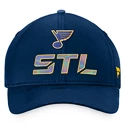 Berretto da uomo Fanatics  Authentic Pro Locker Room Structured Adjustable Cap NHL St. Louis Blues