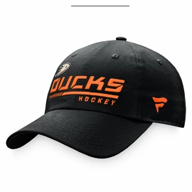 Berretto da uomo Fanatics Authentic Pro Locker Room Unstructured Adjustable Cap NHL Anaheim Ducks