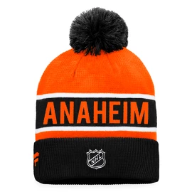 Berretto invernale Fanatics Authentic Pro Game & Train Cuffed Pom Knit Anaheim Ducks