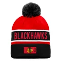 Berretto invernale Fanatics  Authentic Pro Game & Train Cuffed Pom Knit Chicago Blackhawks