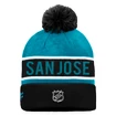 Berretto invernale Fanatics  Authentic Pro Game & Train Cuffed Pom Knit San Jose Sharks