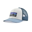 Berretto Patagonia  P-6 Logo Trucker Hat White/Light Plume