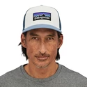 Berretto Patagonia  P-6 Logo Trucker Hat White/Light Plume