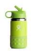 Biberon Hydro Flask  12 OZ Wide Mouth Straw Lid and Boot Firefly