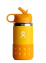 Biberon Hydro Flask  12 OZ WIDE MOUTH STRAW LID & BOOT CANARY