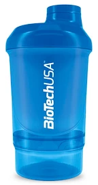 BioTech USA Shaker Wave+ Nano 300 ml + 150 ml blu