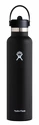 Borraccia Hydro Flask  Standard Mouth Flex Straw Cap Black 24 oz (709 ml)