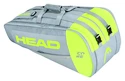 Borsa per racchette Head  Core Supercombi 9R Grey/Neon Yellow