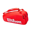 Borsa per racchette Wilson  Super Tour 6 Pack Red