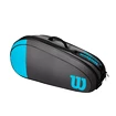 Borsa per racchette Wilson   Team 6 Pack Blue/Grey