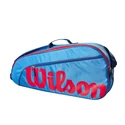 Borsa porta racchette per bambini Wilson  Junior 3 Pack Blue/Orange
