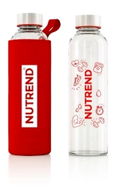 Bottiglia in vetro Nutrend con confezione termica 800 ml rossa