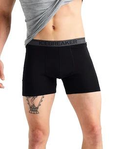 Boxer da uomo Icebreaker  Anatomica Boxers Black