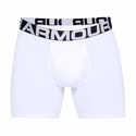 Boxer da uomo Under Armour  Charged Cotton 6in 3 Pack-WHT