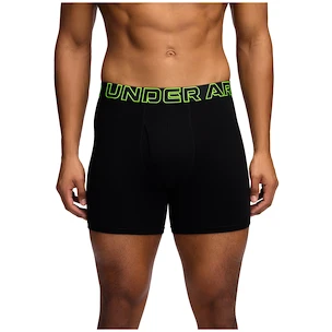 Boxer da uomo Under Armour Perf Cotton 6in 3Pack Black