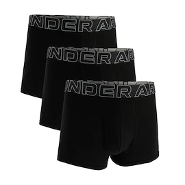Boxer da uomo Under Armour Perf Cotton Solid 3in 3Pack Black