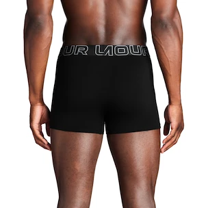Boxer da uomo Under Armour Perf Cotton Solid 3in 3Pack Black