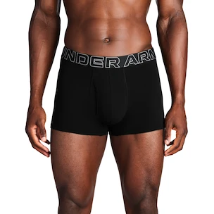 Boxer da uomo Under Armour Perf Cotton Solid 3in 3Pack Black