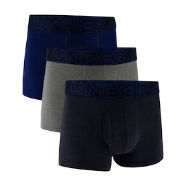 Boxer da uomo Under Armour Perf Cotton Solid 3in 3Pack Navy