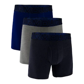 Boxer da uomo Under Armour Perf Cotton Solid 6in 3Pack Navy