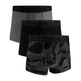 Boxer da uomo Under Armour Perf Tech Print 3in 3Pack Black