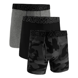 Boxer da uomo Under Armour Perf Tech Print 6in 3Pack Black