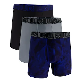Boxer da uomo Under Armour Perf Tech Print 6in 3Pack Royal