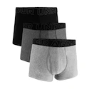 Boxer da uomo Under Armour Perf Tech Solid 3in 3Pack Steel Heather