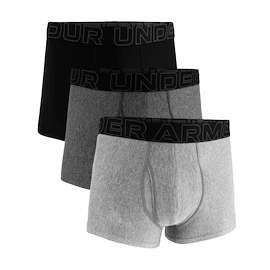 Boxer da uomo Under Armour Perf Tech Solid 3in 3Pack Steel Heather