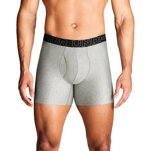 Boxer da uomo Under Armour Perf Tech Solid 6in 3Pack Steel Heather