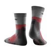 Calze a compressione da donna CEP Hiking Light Merino Mid Cut Berry/Grey