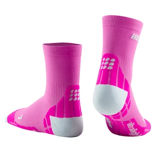 Calze a compressione da donna CEP  Ultralight Pink/Light Grey