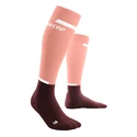 Calzettoni a compressione da donna CEP  4.0 Rose/Dark Red