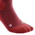 Calzettoni a compressione da donna CEP  80s Hiking Berry/Sand