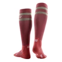 Calzettoni a compressione da donna CEP  80s Hiking Berry/Sand