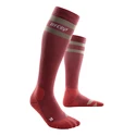 Calzettoni a compressione da donna CEP  80s Hiking Berry/Sand