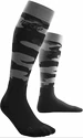 Calzettoni a compressione da donna CEP Camocloud Black/Grey